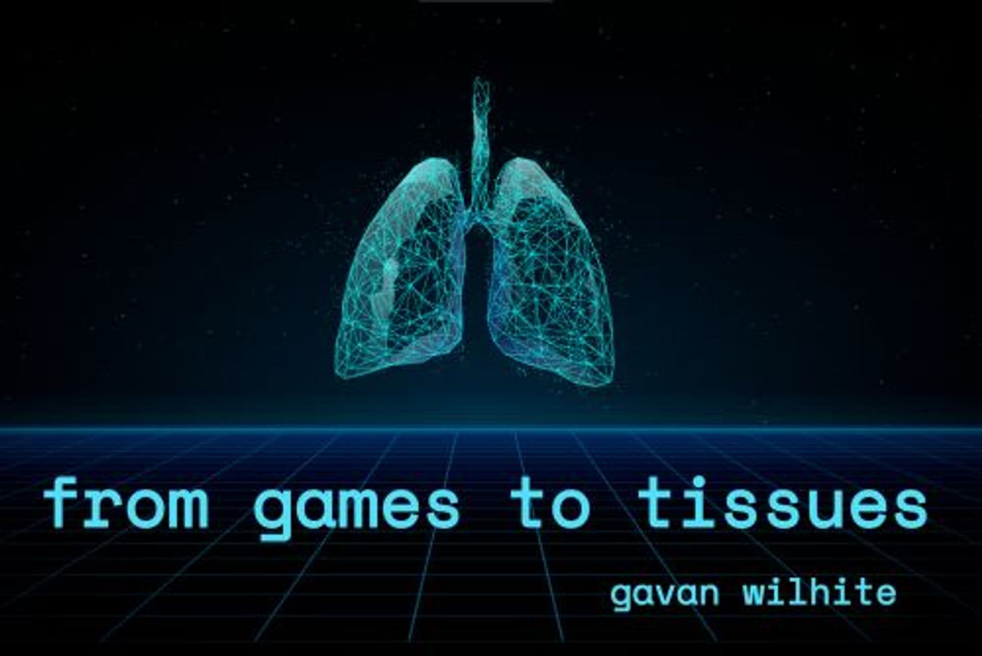 Title slide of the From Games To Tissues talk